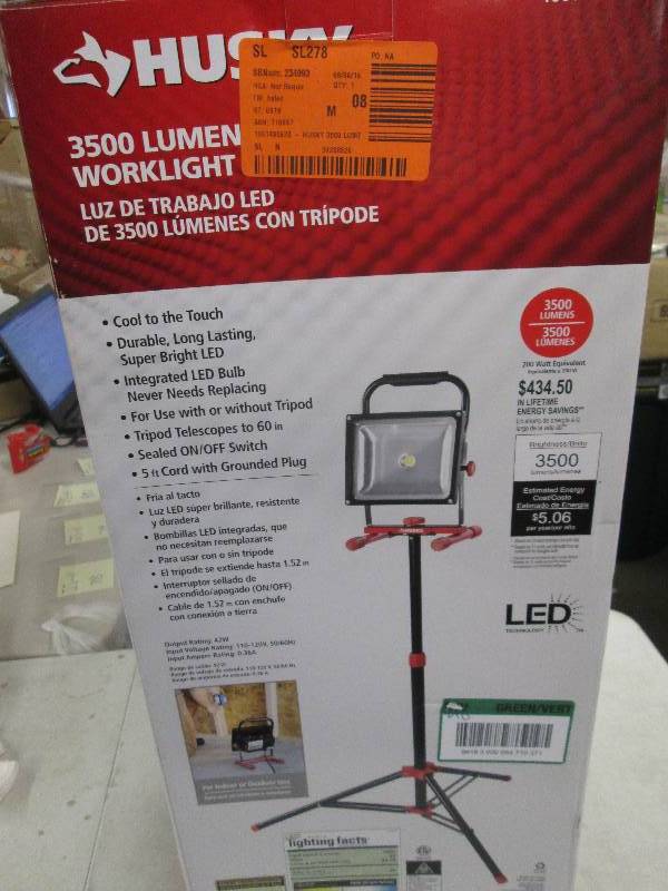 lot 78 image: huskeyLED work light new never ope...