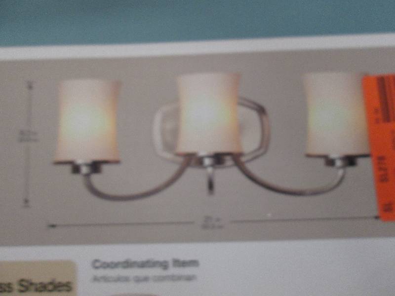 lot 84 image: hampton bay 3 light vanity fixture ...