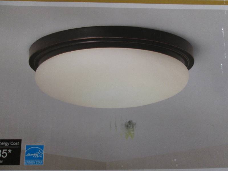 lot 94 image: hampton bay 15 led flush mount oil...