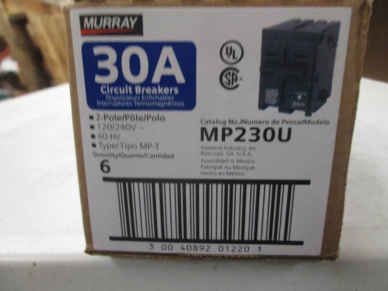 lot 108 image: murray 30A 2 pole 120240 type MP-T...