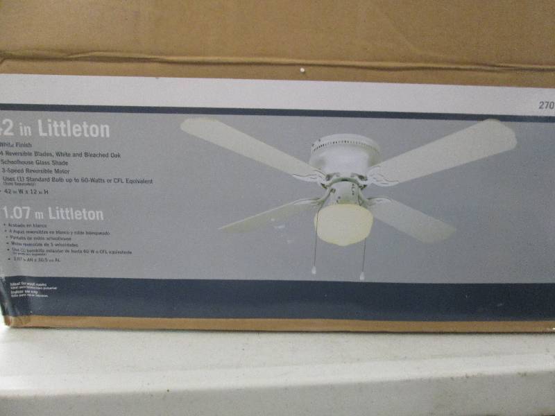 lot 110 image: 42 Littleton whitee finnish fan op...