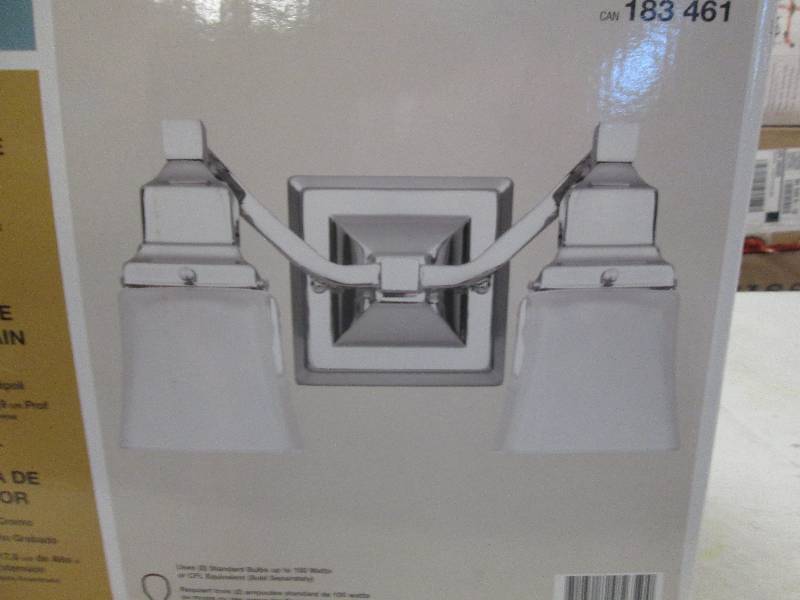 lot 127 image: Hampton bay 2 light vanity fixture ...