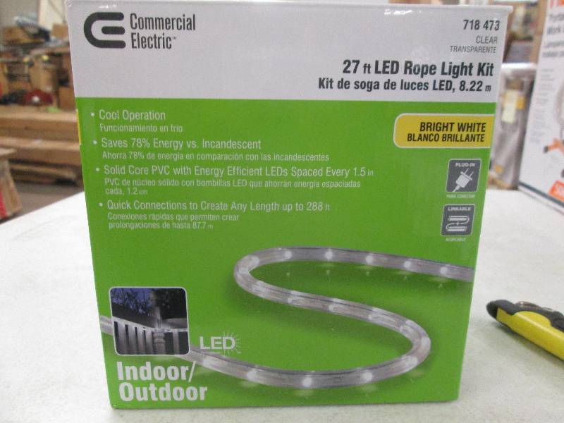 lot 158 image: Commercial electric 27ft rope LED k...