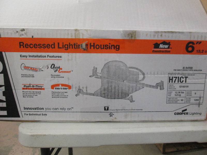 lot 181 image: Halo 6 recessed lighting housings ...