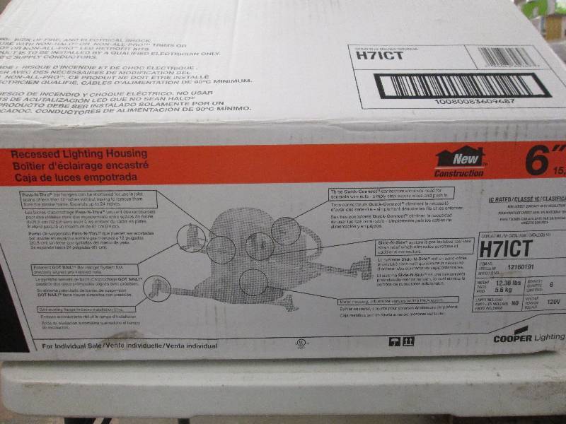 lot 185 image: Halo 6 recessed lighting housings ...