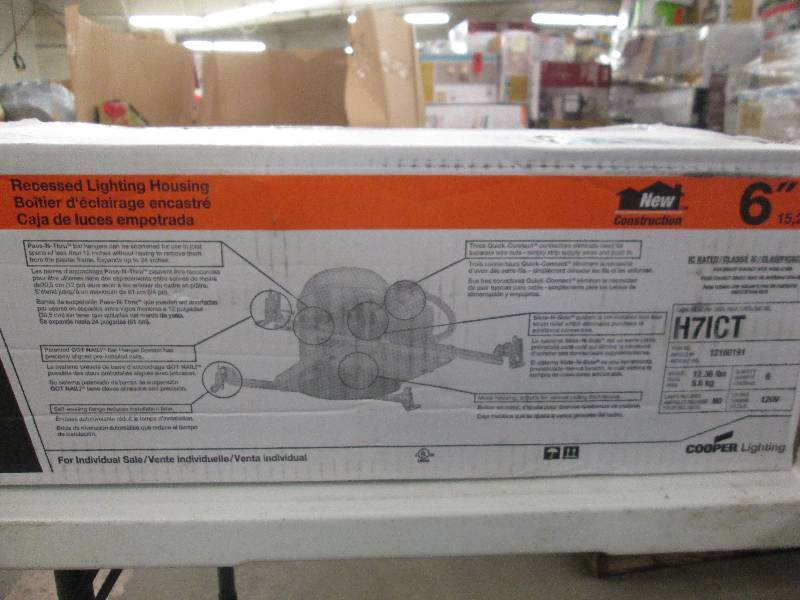 lot 188 image: Halo 6 recessed lighting housings ...