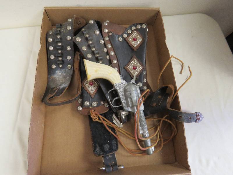 Vintage toy gun and holster