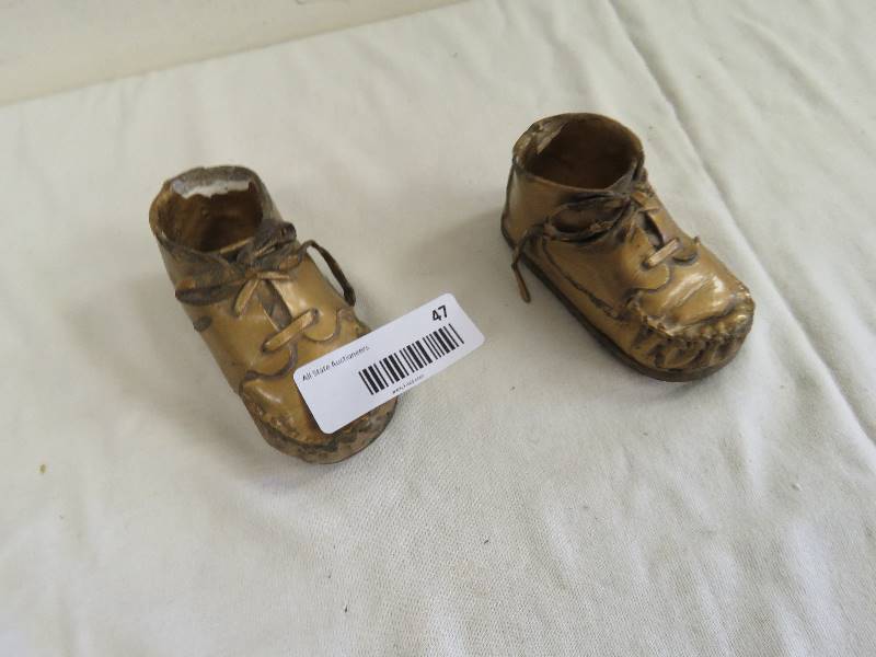 Collectible Brass Baby Shoes
