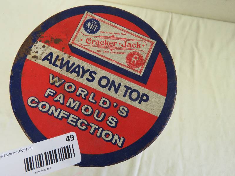 Vintage Cracker Jack Tin