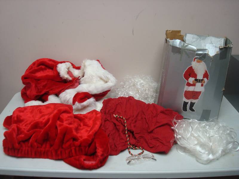 lot 29 image: Santa Claus Costume Suit, Good Condition