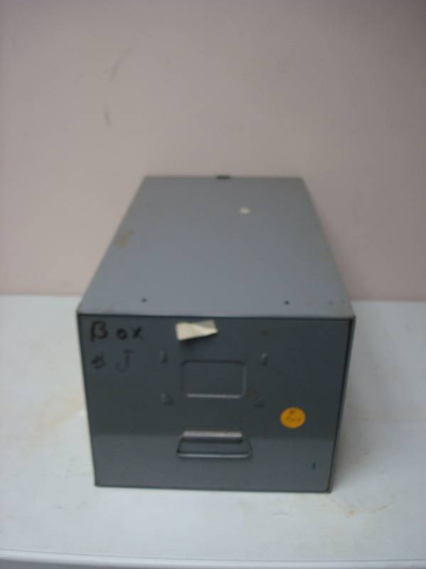 lot 30 image: Single Metal File Cabinet, Used, Some Wear