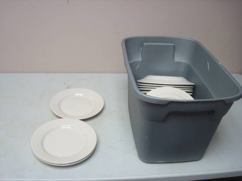 lot 32 image: Bin With Some Restaurant Plates