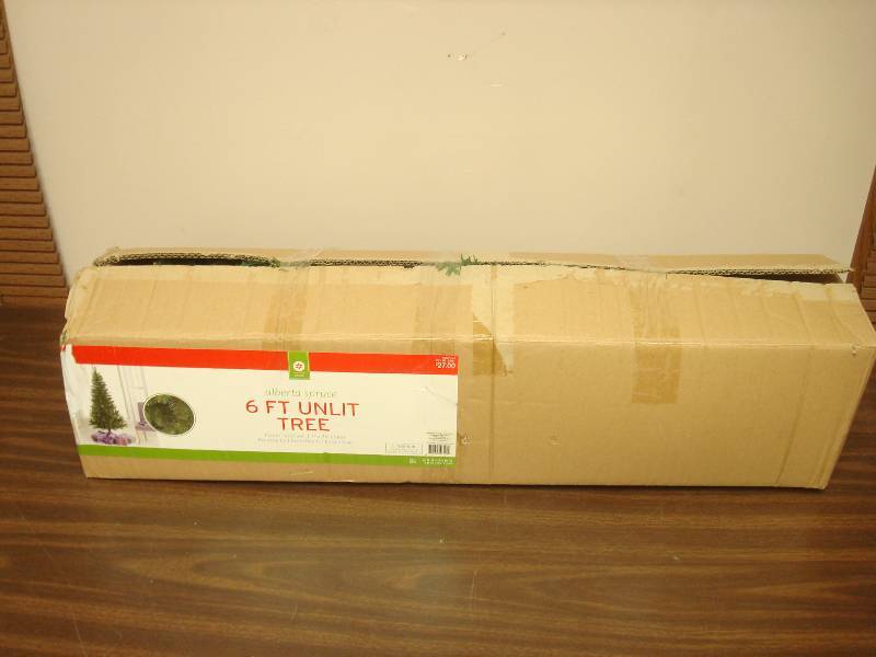 lot 57 image: 6ft Alberta Spruce Fake Christmas Tree