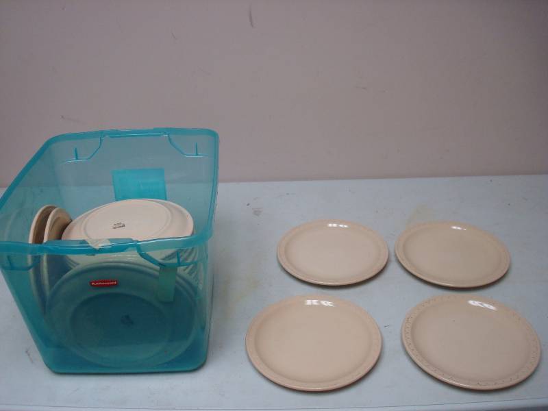 lot 60 image: Bin Filled With Some Restaurant Plates
