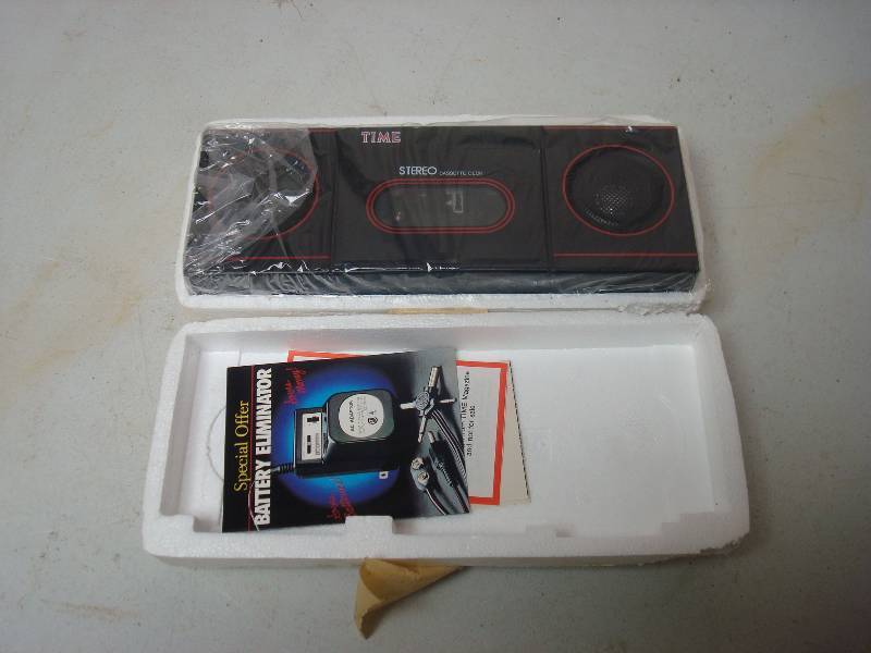 lot 121 image: Vintage Time Magazine Cassette Player, Never Used