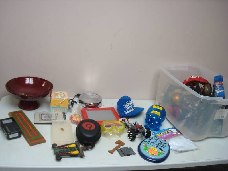 lot 150 image: Clear Bin With  Some Mixed Items, Some Legos