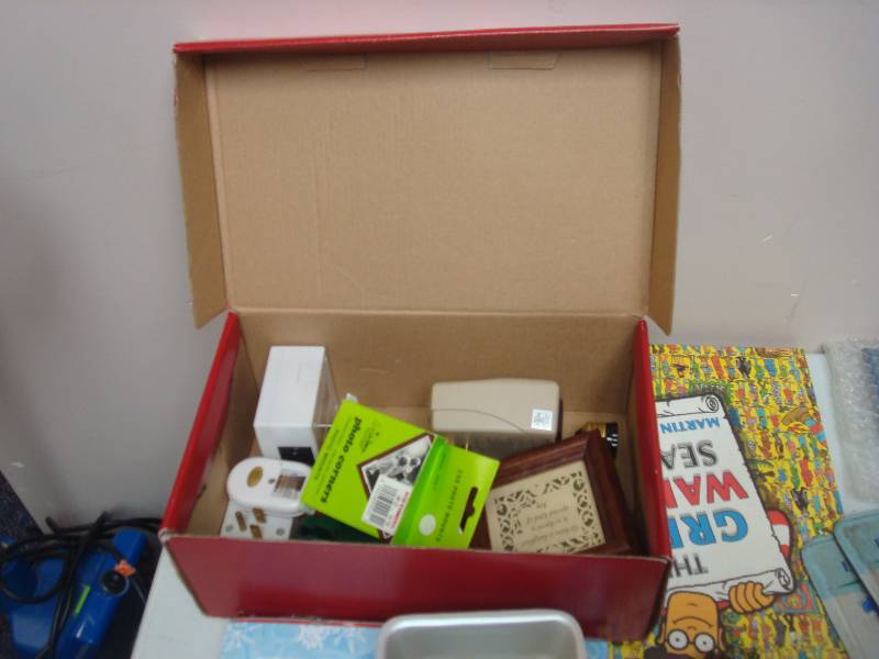 lot 154 image: Bin Filled With Mixed Items, Toy Gun