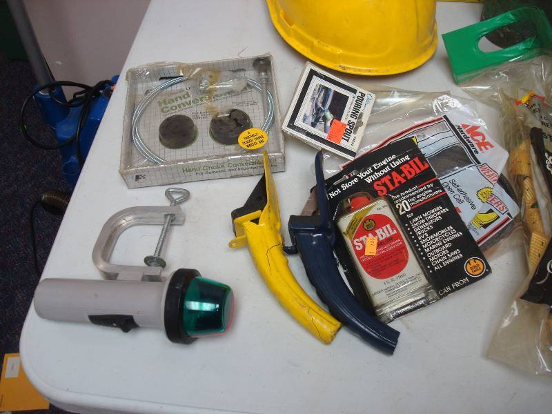 lot 155 image: Bin Filled With Some Tools And Hardware