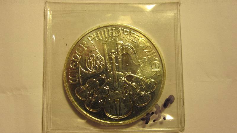 2008 1 Ounce Silver Austria Philharmonic Coin .999 fine