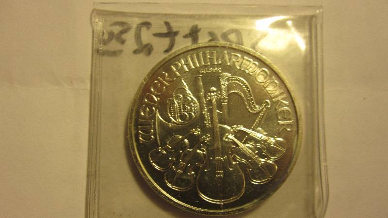2014 1 Ounce Silver Austria Philharmonic Coin .999 1 Oz.