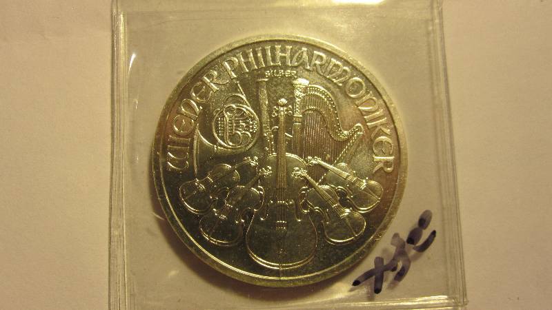 2009 1 Ounce Silver Austria Philharmonic Coin .999 1 Oz.