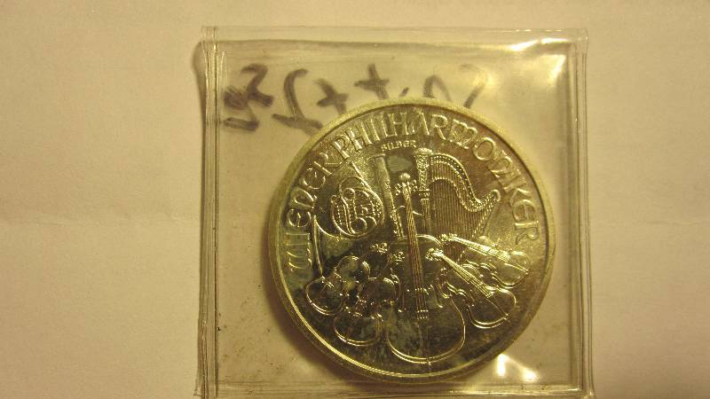2014 1 Ounce Silver Austria Philharmonic Coin .999 1 Oz.