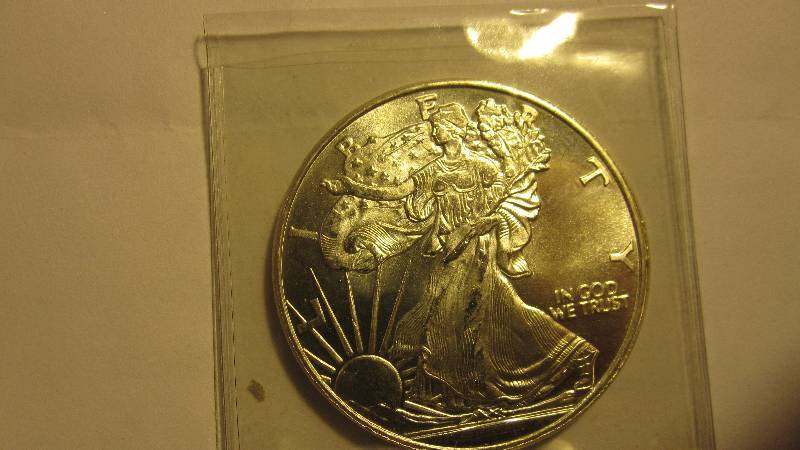 One ounce .999 fine silver - Walking Liberty Design