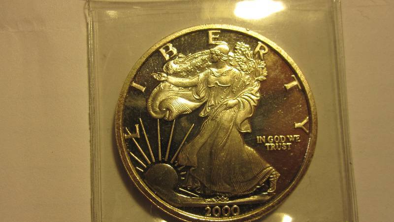 One ounce .999 fine silver - Walking Liberty Design