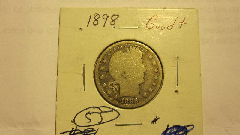 1898 Barber Quarter