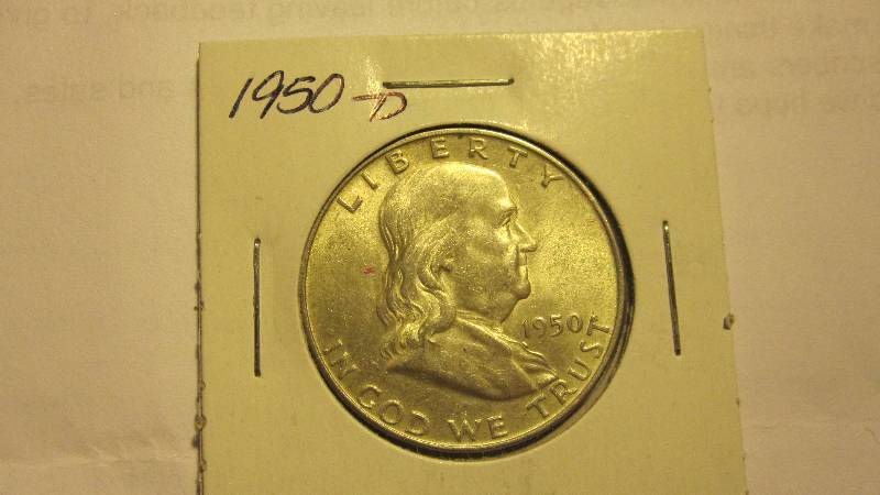 1950-D BU Franklin Half Dollar