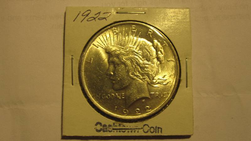 1922 BU Peace Dollar
