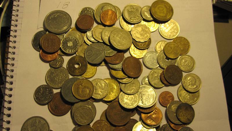 One Pound of Well Mixed Foreign Coins