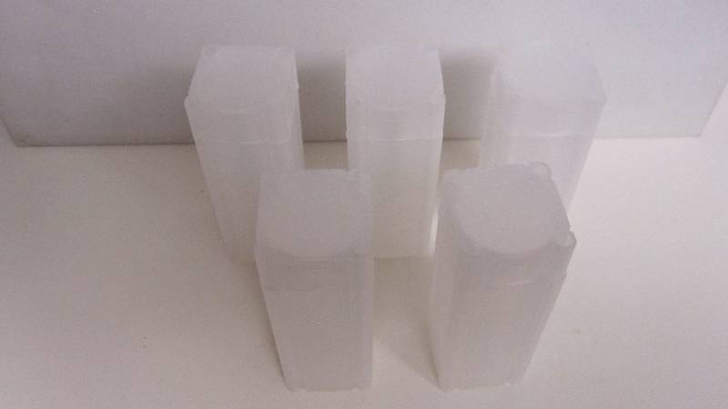 5 Quarter CoinSafe Square Coin Tubes