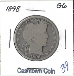 1898 Barber Half Dollar