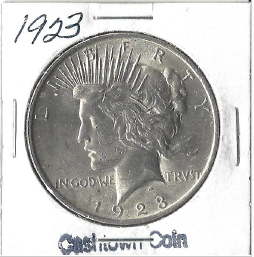 1923 BU Peace Dollar