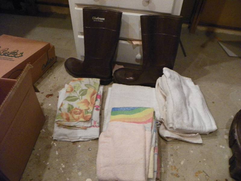 Rubber Boots, Hand Towels