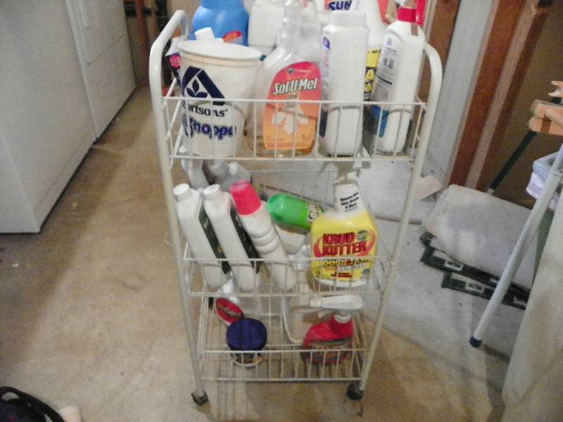 White Cart, Cleaning Supplies