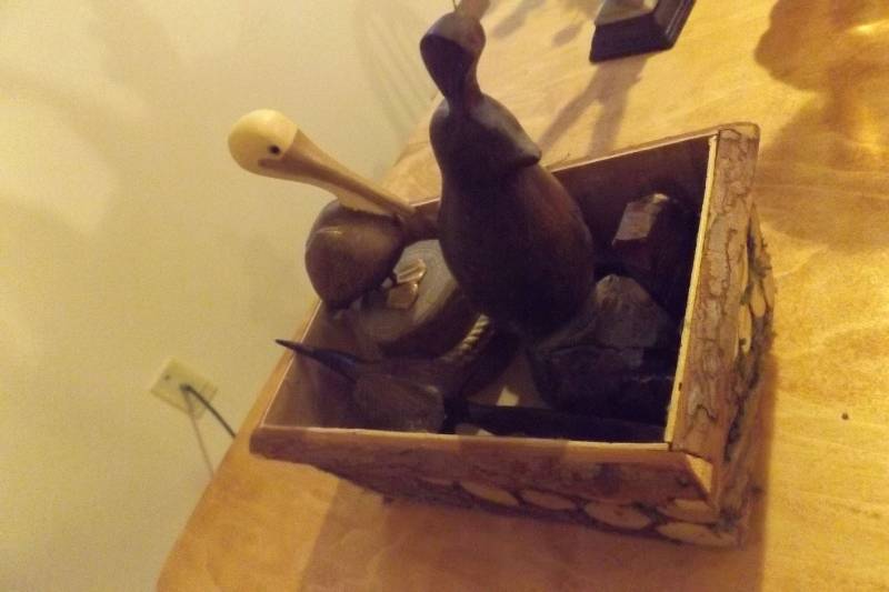 Carved Wood Birds