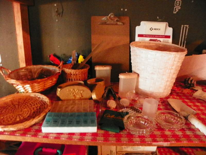 Baskets, Ashtrays, more