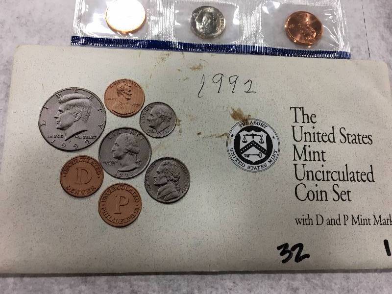 US Mint 1992 Uncirculated Coins