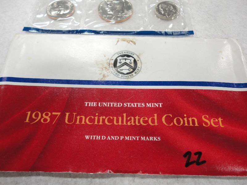 US Mint 1987 Uncirculated Coins