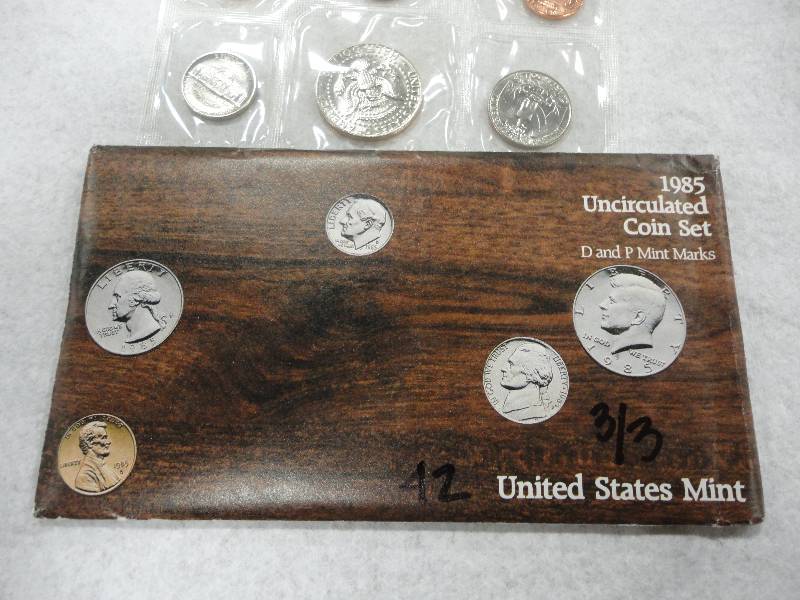 US Mint 1985 Uncirculated Coins