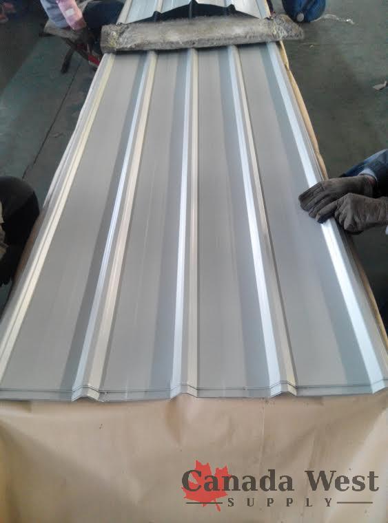 DAMAGED 40 SHEETS STEEL SIDING ROOFING 29 GAUGE 16 FT GRAY COLOR LOT 6