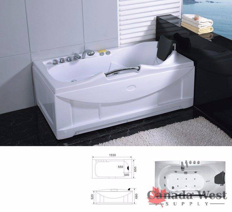 NEW WHIRLPOOL MASSAGE BATHTUB WITH HEAT TMB002