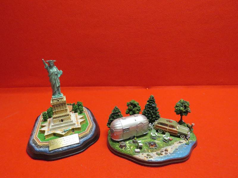 lot 142 image: Statue of Liberty and Camping Scene