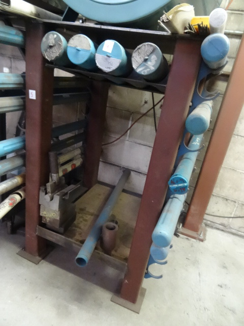 lot 5 image: Steel Rack for Holding Welding Rod