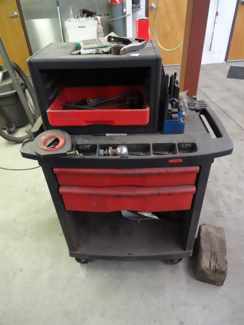 lot 9 image: Poly Rolling Tool Cabinet.