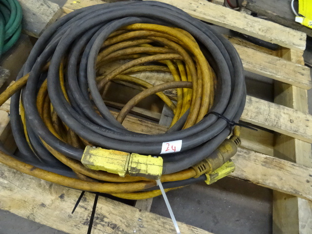 lot 24 image: 4 Extension Cords. 10 Gauge 110 Volt