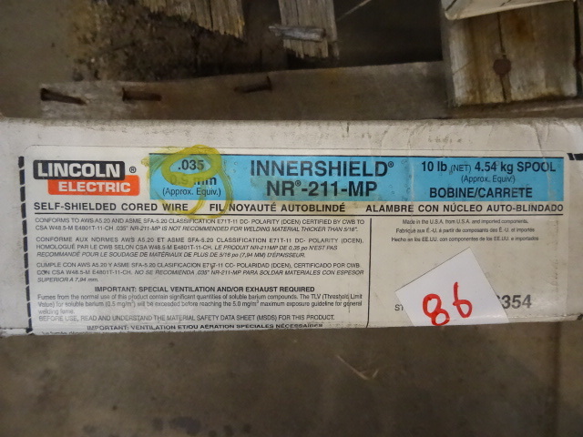 lot 86 image: Lincoln Inner Shield Welding Wire
