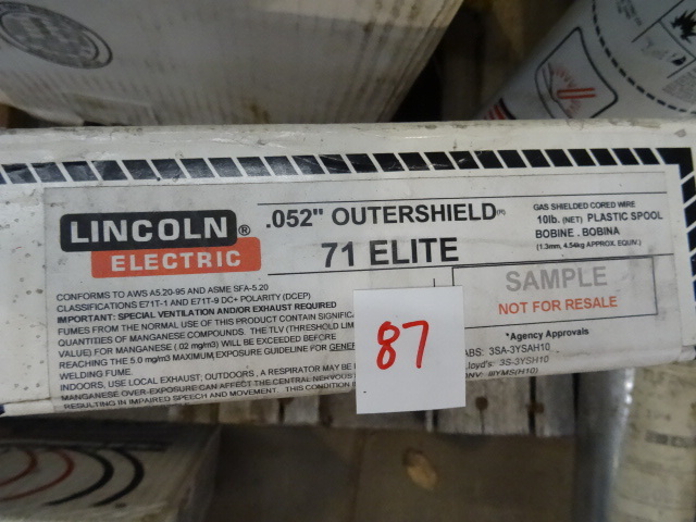 lot 87 image: Lincoln .052 Outer Shield 71 Elite